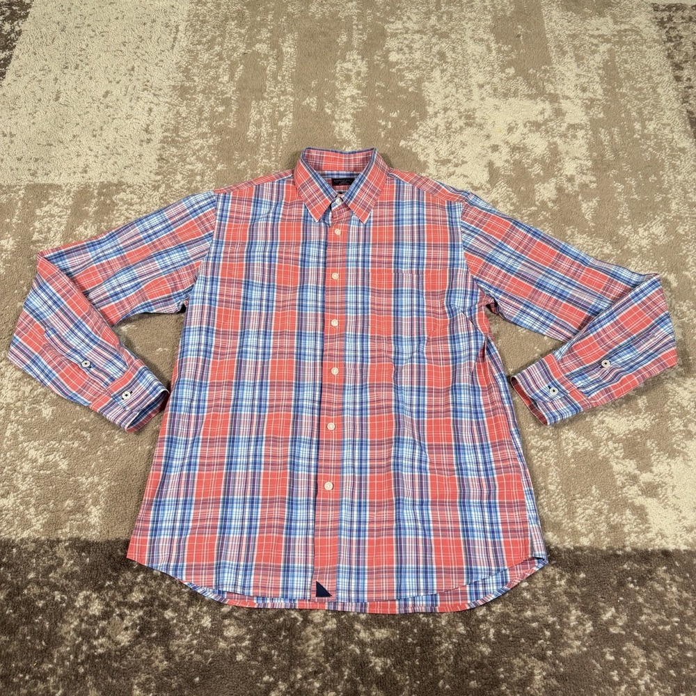 UNTUCKit Shirt Mens Large‎ Multi Plaid Button Up Long Sleeve Academia Preppy